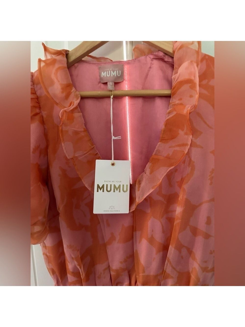 ✅Show Me Your Mumu Jennie Ann Dress – Flirty Flora Print, Small, New With Tags – - Picture 9 of 11